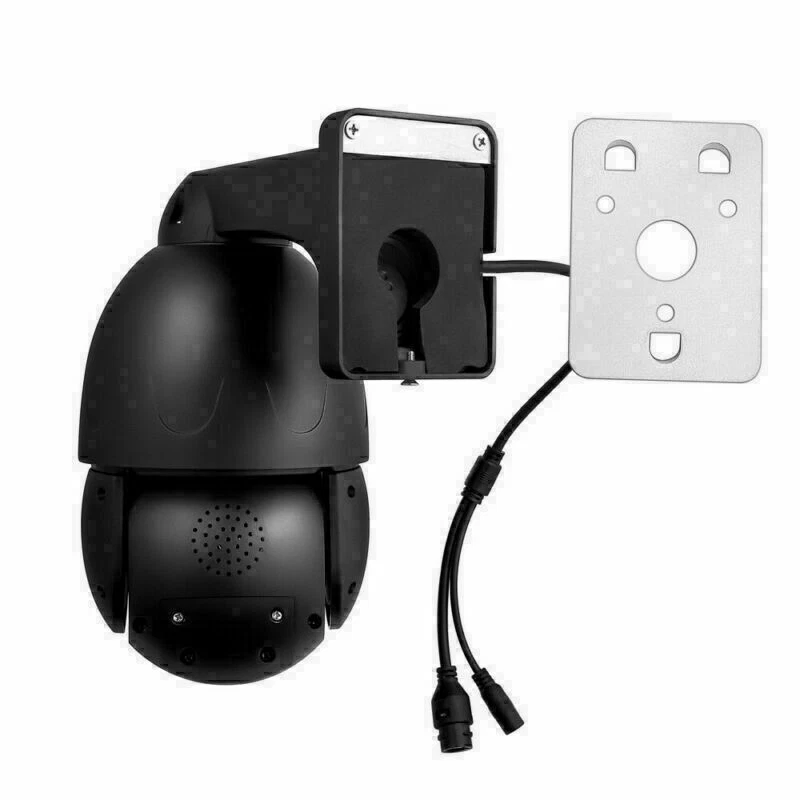 Hikvision Compatible 8MP 4K 30X Zoom PTZ  POE Speed Dome IP Camera In Mic Black - Image 4 of 4