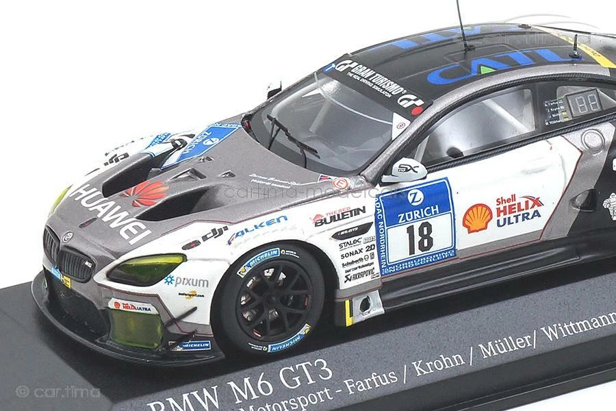 BMW M6 GT3 24h Nürburgring 2016 Farfus Müller/Wittmann MINICHAMPS 1:43 - Immagine 2 di 4