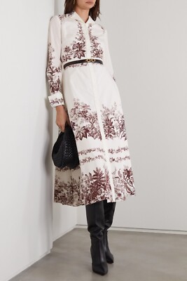 Erdem emily floral-print cotton-poplin shirt dress UK10 ASO Melania Trump 