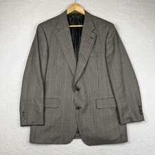 Vintage Brooks Brothers Union Made In USA 100 Wool Plaid Blazer 42R Multicolor