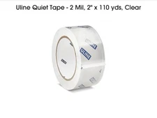 Uline Quiet Tape 2 Mil, 2” x 110, yds, Clear
