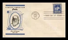 DR JIM STAMPS US COVER WALT WHITMAN FAMOUS AMERICANS FDC LINPRINT ADDRESSED