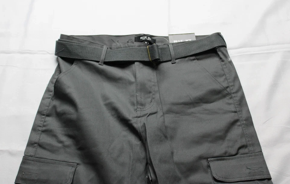 RUGGED TRAIL MEN'S CARGO SHORTS 10.5" INSEAM - SIZE 30 - GRAY