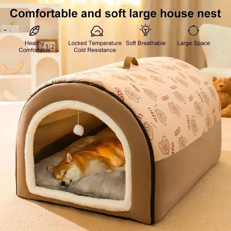 Pet House Removable Dog Cat Bed Sleeping Nest Comfortable Beds Puppy Mattress XL
