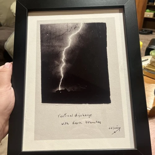 Vertical discharge with dark branches William Jennings Print