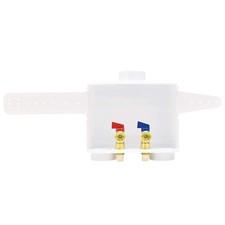 Eastman 1/2 Inch CPVC Connection x 3/4 Inch MHT Washing Machine Outlet Box, Push