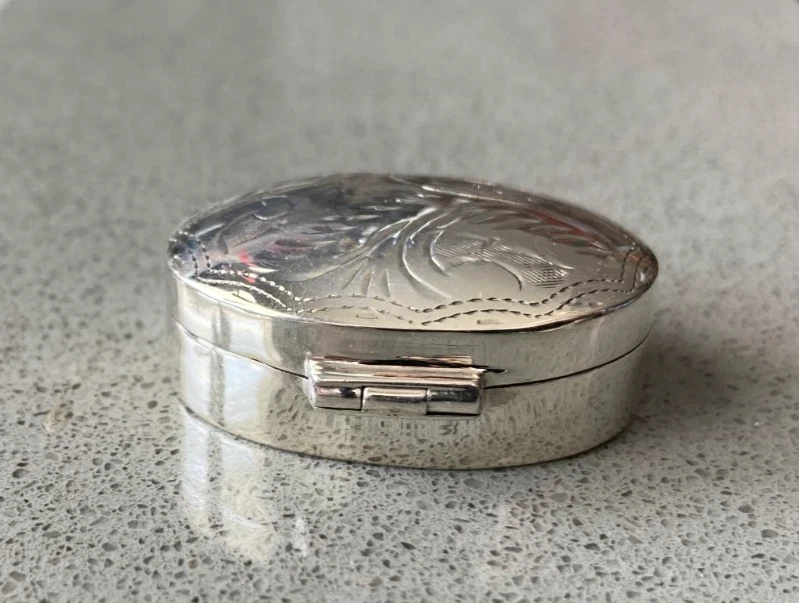 Sterling Silver Pill Box for sale | eBay