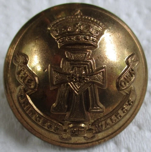 British Army:"GREEN HOWARDS REGIMENT BRASS BUTTON" (Large, 26mm, WW2 Era)