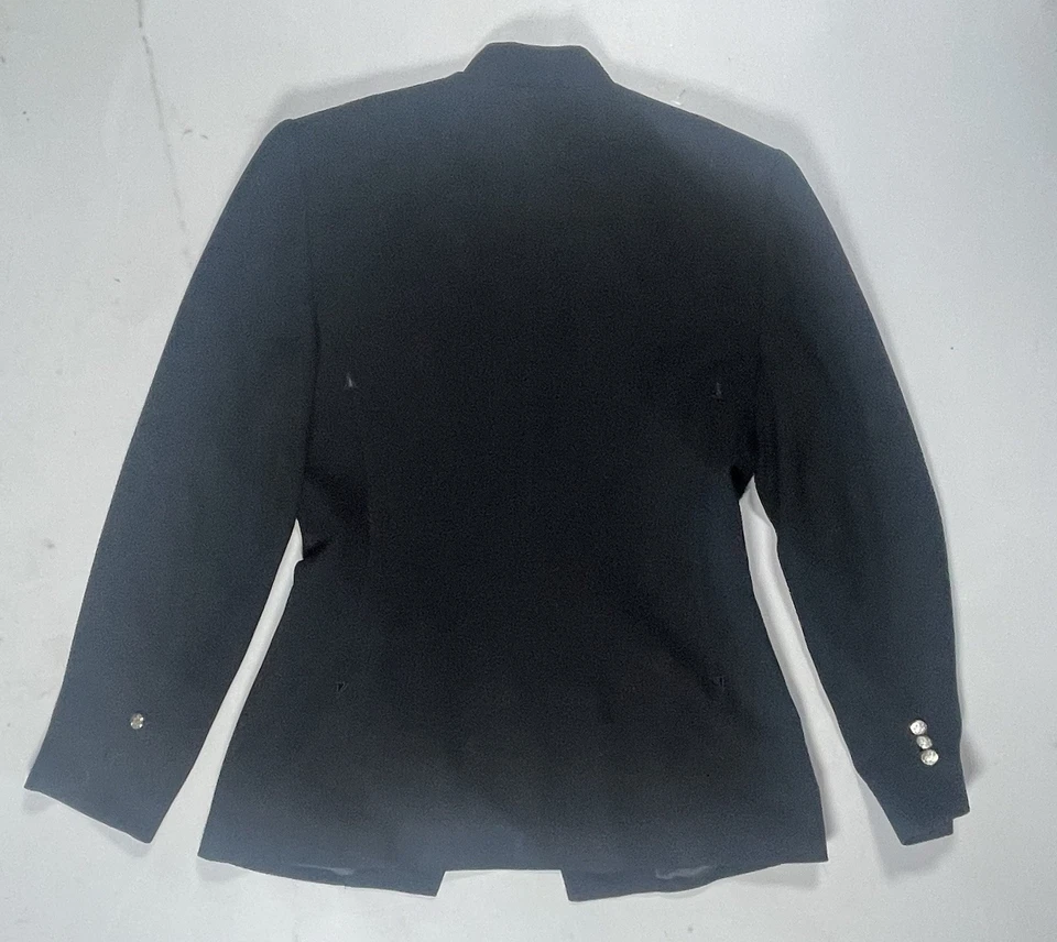 Blazer Zelda Mujer 6 Recortado Militar Dorado Botón Chaqueta Declaración Inspirada De Colección Foto 3 de 4