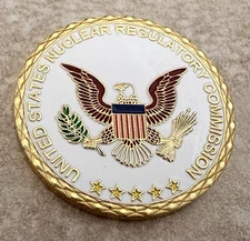 Nuclear Regulatory Commission Challenge Coin. Fast Shipping! New! Great Gift!