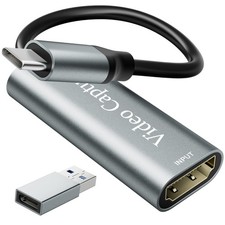 VIXLW Video Capture Card, USB3.0 HDMI to USB C Capture Card, 4K 1080P 60FPS, Vid