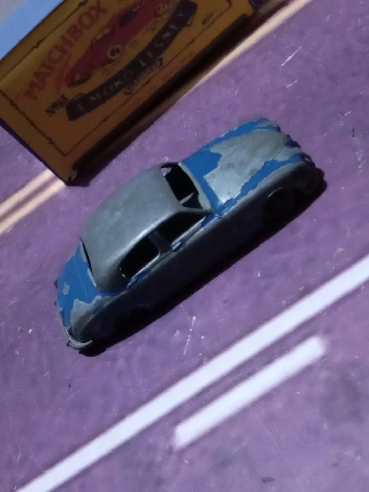 Matchbox Moko Lesney #65 Jaguar w/Reproduction Box Grey Wheels  - Image 3 of 4