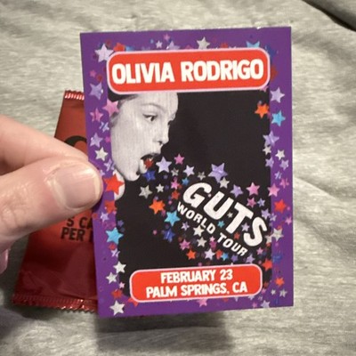 Olivia Rodrigo Guts Trading Card Palm Springs Concert 2/23/24 | eBay