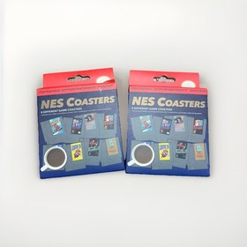 2 Nintendo NES Cartridge Drink Coasters Super Mario Donkey Kong Metroid Zelda