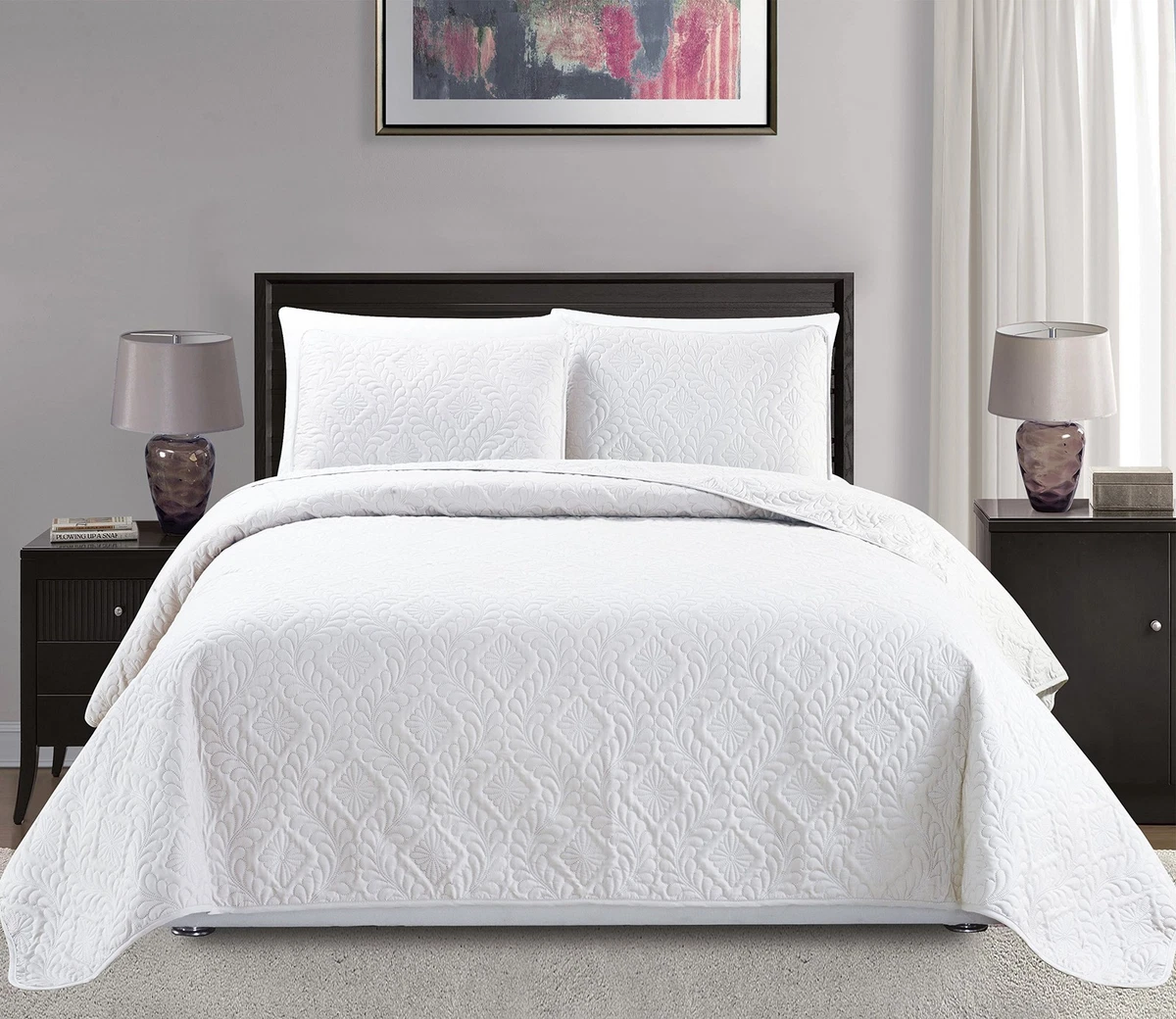 HoneiLife - Juego De Colcha De Tamaño King Extragrande De 120 X 120