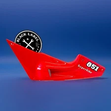 Genuine Used Ducati 851 Strada Red Left Side Tail Fairing Cowl Panel 48230061A