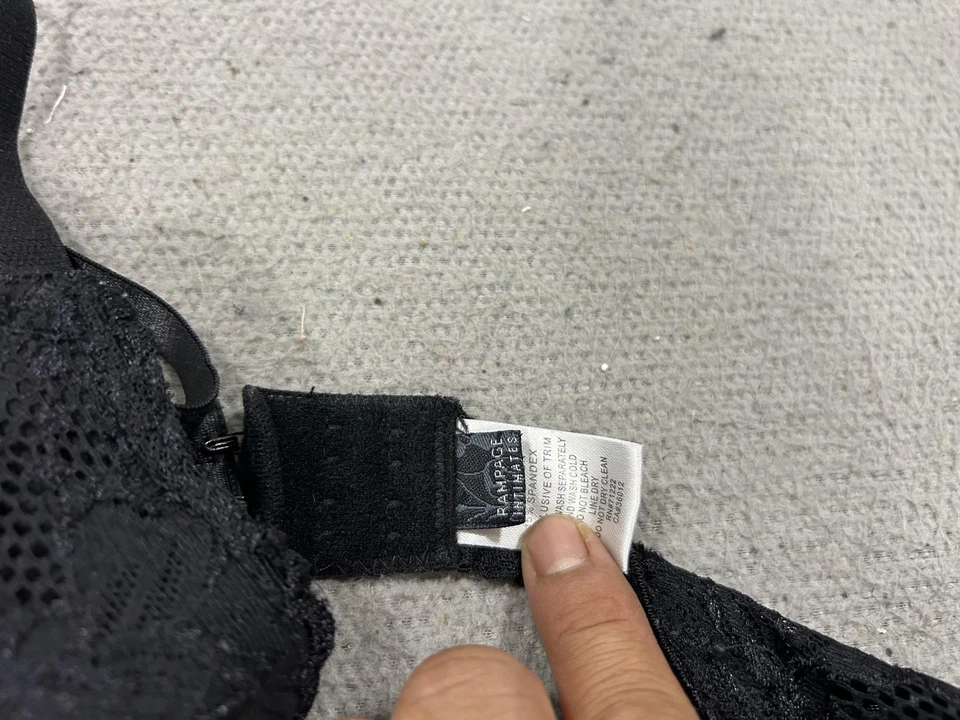 Rampage Intimates Chemise Womens Medium Black Lace Lingerie Slip Goth Feminine - Image 3 of 4