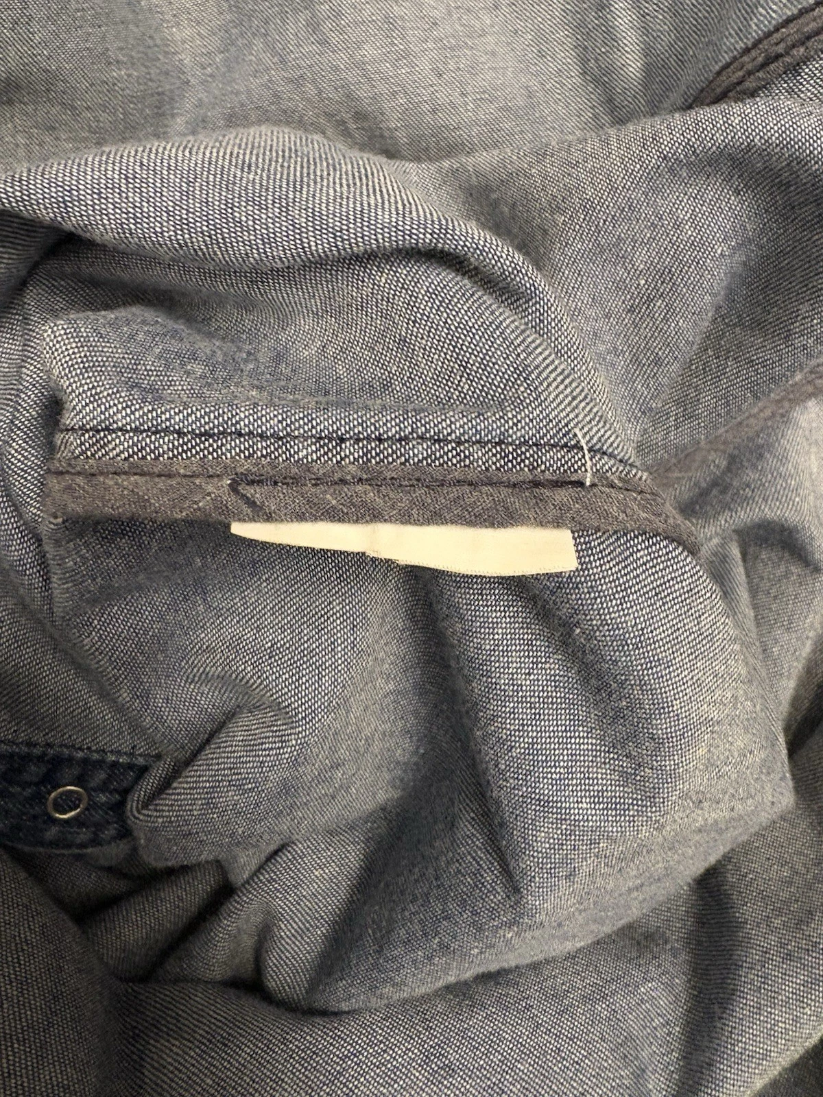 Abito senza maniche KENZO con colletto donna indaco denim e volant 34