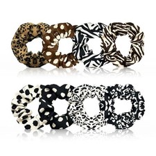Scrunchies for Hair,Leopard Scrunchie for Women Girl,Cheetah and leopard print