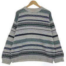 Used DYNAM OUTDOOR all-over print knit sweater men's size XL