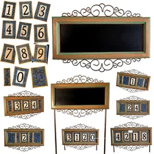 Grasslands Road Decorative Address Plaques House Numbers Tiles Magnetic Ceramic