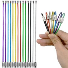 21 Pcs 6 Inch Stainless Steel Wire Keychain Ring for Luggage Tag Loops
