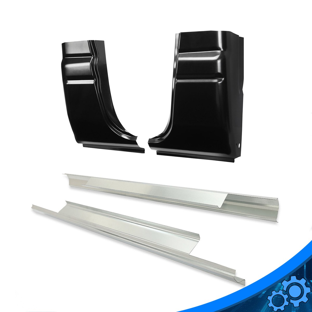 4-Piece Rocker & Cab Corner Set For 94-01 Dodge Ram Regular Cab 2-Door Trucks 10 thumbnail image