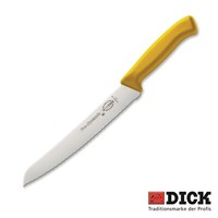 F. Dick Brotmesser Konditormesser Kochmesser SäGemesser Wellenschliff Gelb