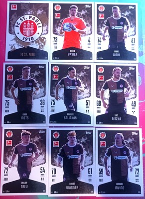516  TOPPS MATCH ATTAX BuLI 24/25   18x TEAMSET FC ST.PAULI  