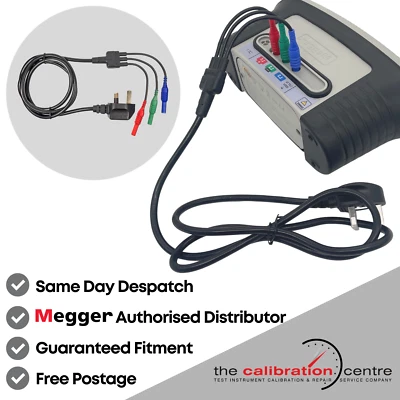 THE CALIBRATION CENTRE MAINS 13A PLUG TEST LEAD Megger MFT1710 MFT1720 MFT1730 MFT1735 - FAST DESPATCH