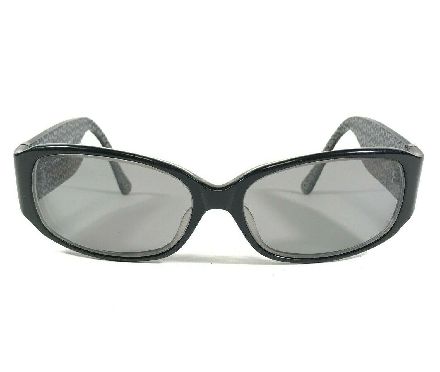 Coach KERI S464 Sunglasses Frames Black Round Full Rim Side Logos 55-15-110