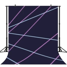 80s 90s Laser Line Party Backdrop 5x7ft Birthday Indoor Studio Photo Prop