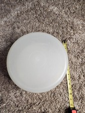 VINTAGE White / Sheer Tupperware Cake Taker Carrier Storage  684  683