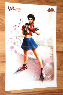 Street Fighter Sakura Kasugano Very Rare Small Poster 42x28cm | eBay