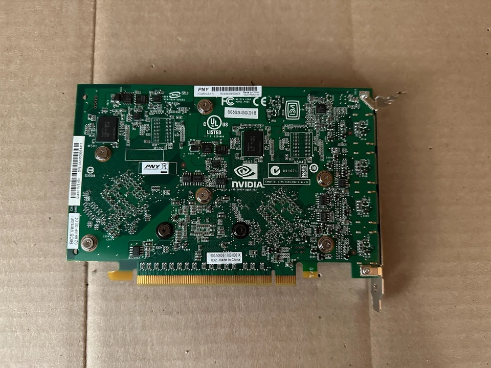 PNY QUADRO NVS 450 VCQ450NVS-X16 512MB 128MB BIT DDR3 4X DP H3-3(5) - Image 2 of 4