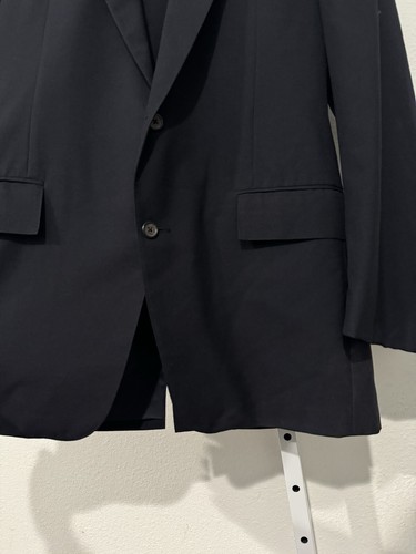 VTG 42 L Polo Ralph Lauren Navy Blue Solid Mid Weight Wool Suit Made USA 70s - Picture 8 of 23