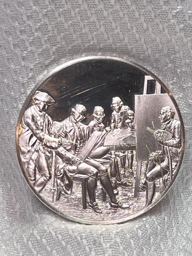 1977 FM Sterling Silver 31.82 Grams Proof The American School Mathew Pratt