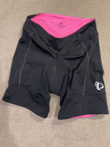 meest Atlas hardop Womens Aero Pearl Izumi Black Pink Padded Cycling Shorts Medium | eBay