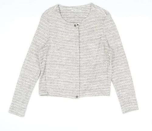 Giacca da donna beige a righe NEXT taglia 12 cerniera