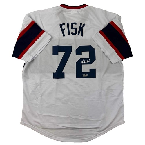 Mitchell & Ness Carlton Fisk 1990 Chicago White Sox White jersey