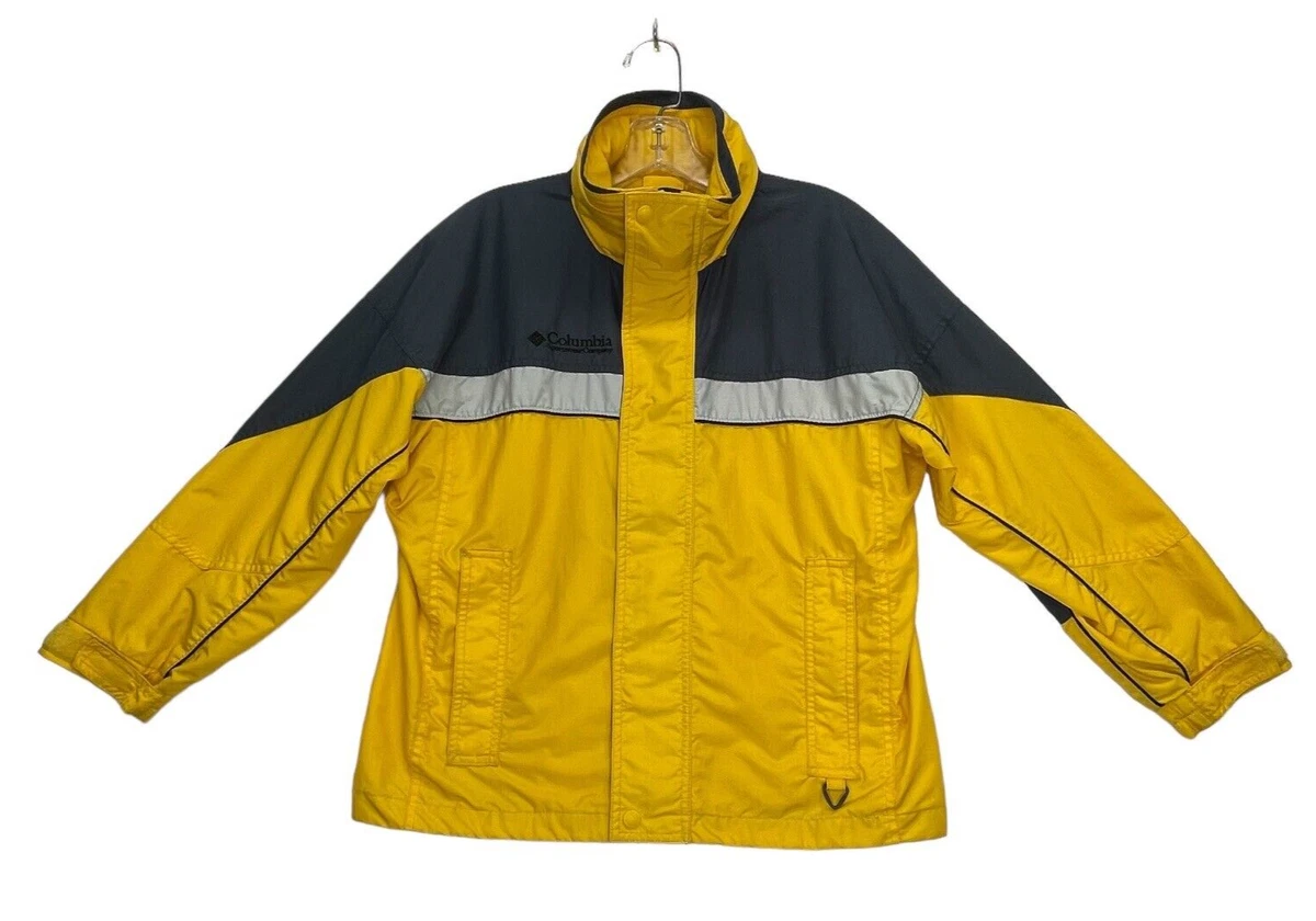 Columbia yellow cheap windbreaker