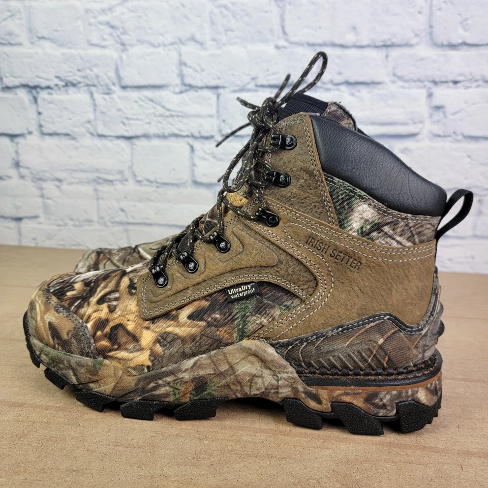 Irish Setter Red Wing 4833 Scent Ban Hunting Camo 8" Boots Men's Size 13 D EUC - Image 4 of 4