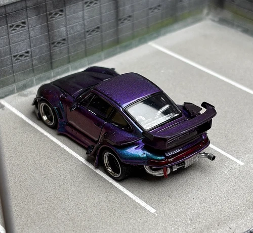 SW 1/64 Porsche lila RWB 993 Racing Sports Classic Modell Diecast Metall Auto - Bild 2 von 7
