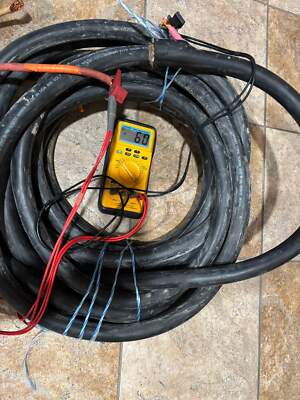 60 FT SOOW Portable Cord 4 Conductors, 2 AWG, Black/Green/Red/White Wire Local