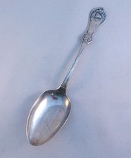 Strawberry-Durgin Coin Silver Table Serving Spoon