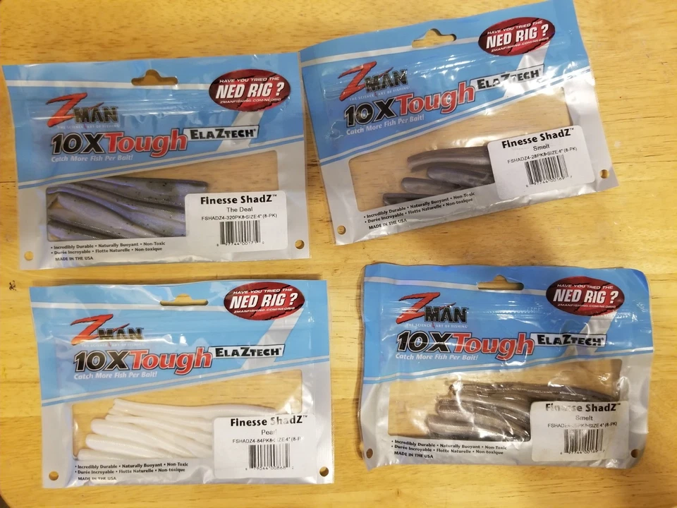 Z-Man DieZel MinnowZ & Finesse ShadZ - 多种和散装大量软塑料 — 第 3/4 张图片