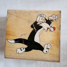 Sylvester Rubber Stamp 2 1/2 By 2 1/2.Shipped From U.S.A