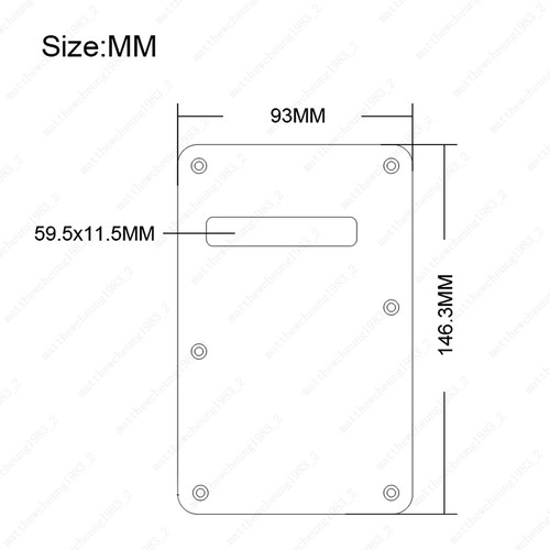 Electric Guitar Tremolo Cover Back Plate Trem Spring Cover For Strat Multicolors - Picture 2 of 14