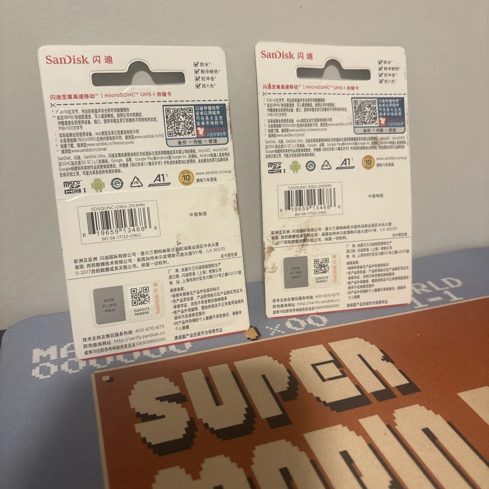 2x Sandisk 16GB NEW Ultra Micro SD SDHC Card UHS-I Class10 A1 98MB/s Full HD - Image 2 of 2