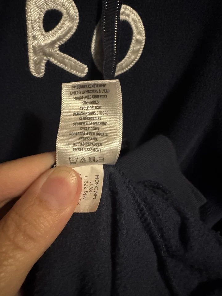 aeropostale cremallera completa capucha mujer XL azul marino Foto 4 de 4